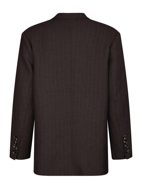 Neo noir - Gaby Pinstripe - 676 Dark Brown / blazer