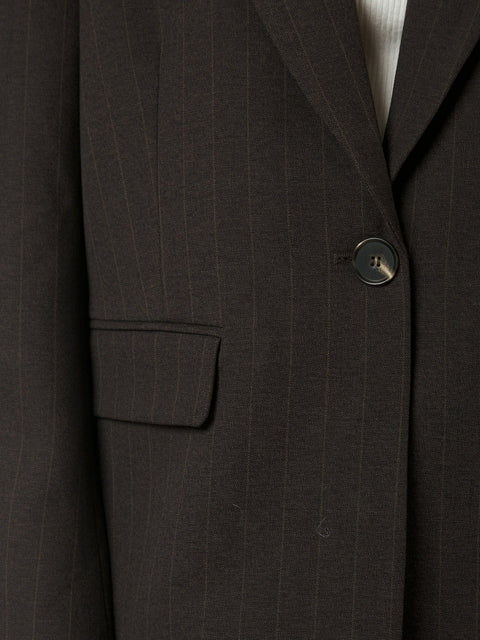 Neo noir - Gaby Pinstripe - 676 Dark Brown / blazer