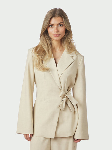 Neo noir - 168227 CARMIA MELANGE - 976 BEIGE MELANGE / blazer