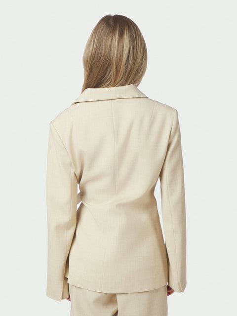 Neo noir - 168227 CARMIA MELANGE - 976 BEIGE MELANGE / blazer