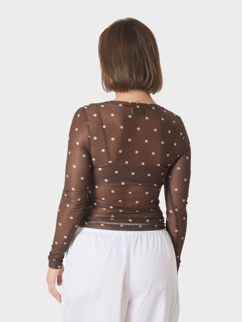 Neo noir - 168270 Ella dot - 210 Brown / top