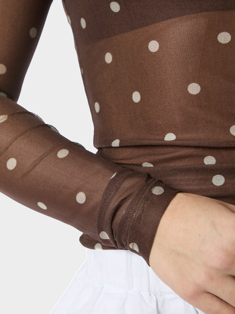 Neo noir - 168270 Ella dot - 210 Brown / top