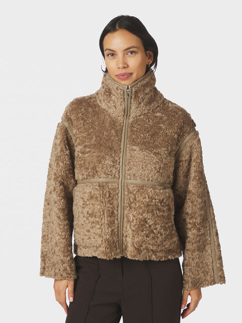 Neo noir - 168299 Nida faux fur - Taupe / jas