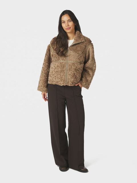 Neo noir - 168299 Nida faux fur - Taupe / jas