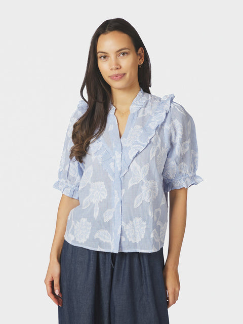 Neo noir - 168480 Manet jacquard - 145 Light blue / blouse