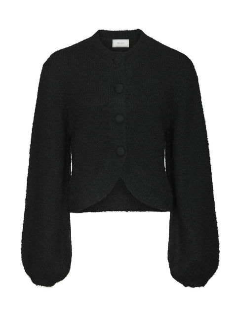 Neo noir - 168524 Gio fluffy knit - 100 Black / vest