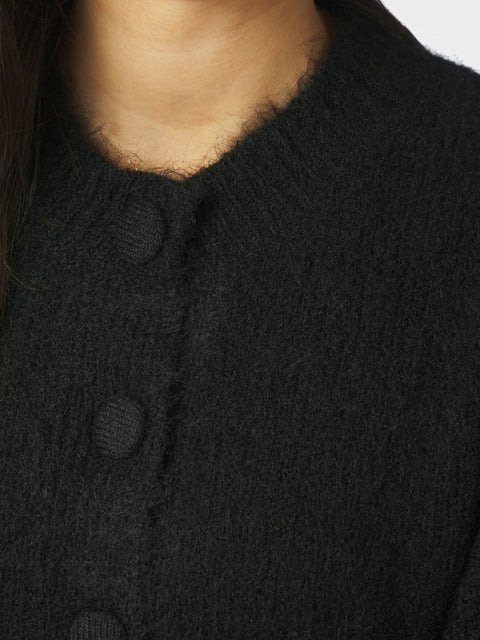 Neo noir - 168524 Gio fluffy knit - 100 Black / vest