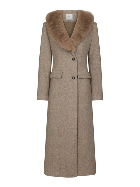 Neo noir - 168545 Corina herringbone - 976 Beige melange / jas