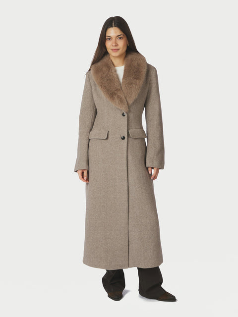 Neo noir - 168545 Corina herringbone - 976 Beige melange / jas