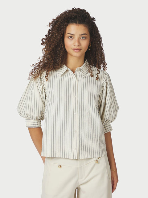 Neo noir - 168663 Etta slim stripe - 121 Offwhite / blouse