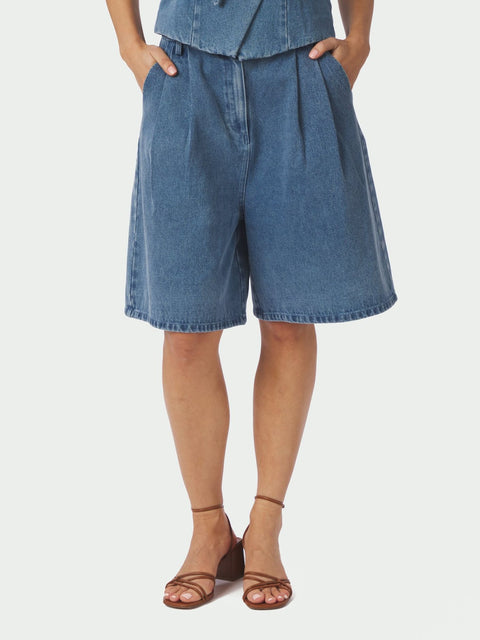 Neo noir - 168984 Rosel denim shorts - 140 Blue / short