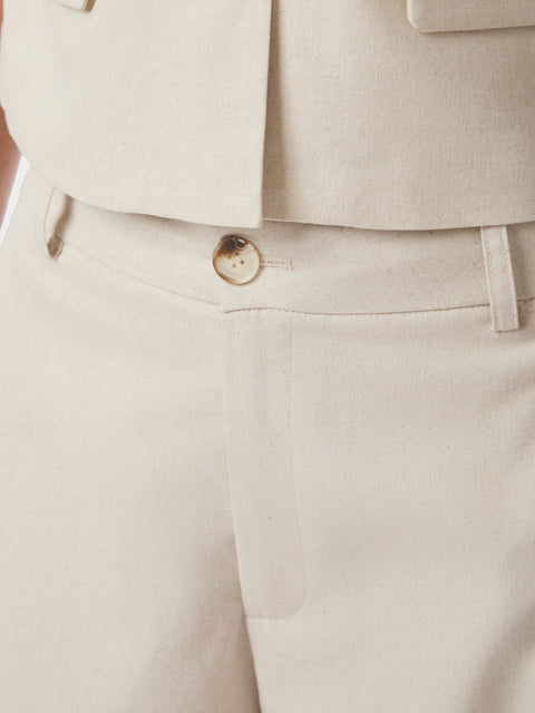 Neo noir - 169044 Essiall linen - 122 Creme / pants