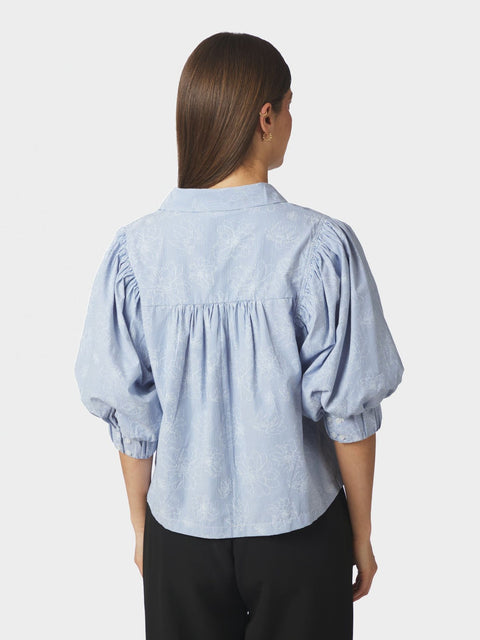 Neo noir - 169706 Etta flower - 145 Light blue / blouse