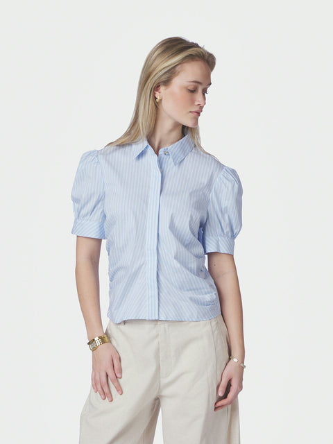Neo noir - 169738 Frannie soft stripe - 145 Light blue / blouse