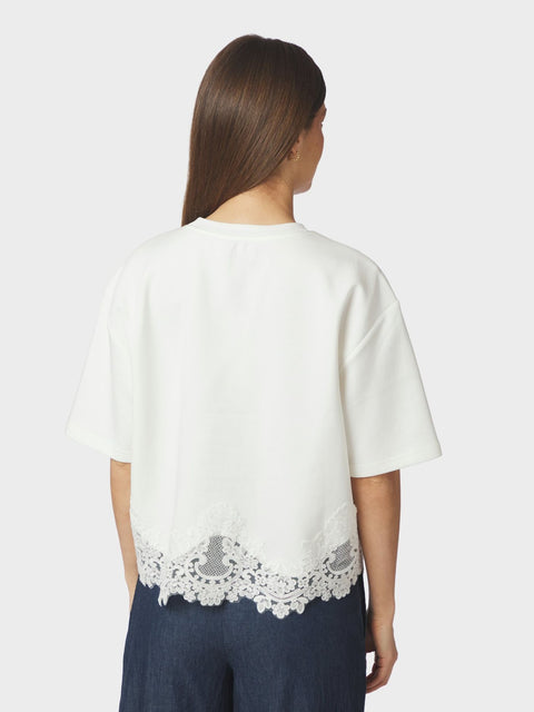 Neo noir - 170063 Iria lace tee - 120 White / top