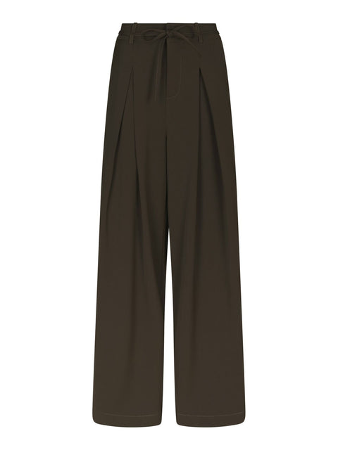Neo noir - 170464 Eddina woven pants - 676 Dark brown / pants
