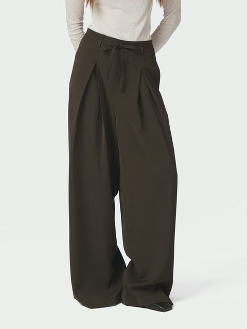 Neo noir - 170464 Eddina woven pants - 676 Dark brown / pants