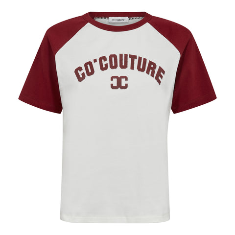 Co couture - 33169 Edge CC Block tee - 186 Burgundy