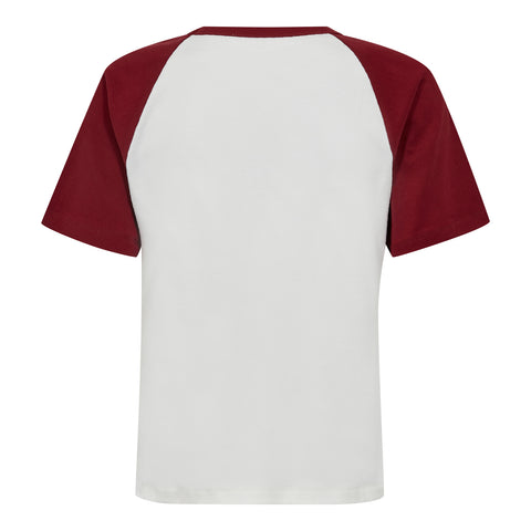 Co couture - 33169 Edge CC Block tee - 186 Burgundy