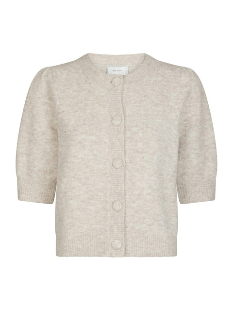 Neo noir - Trudy knit cardigan - 976 Beige melange