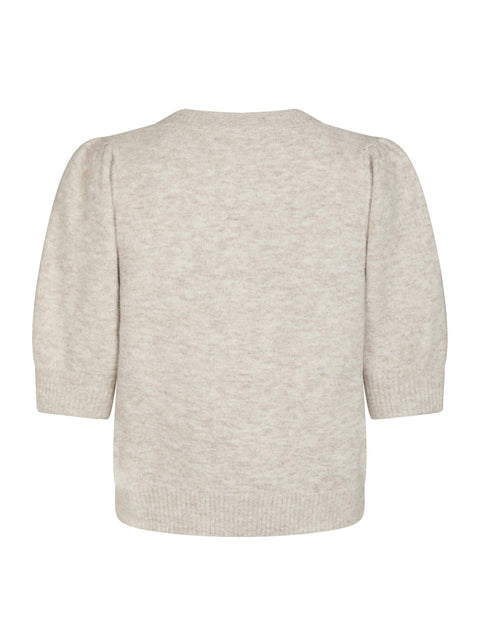 Neo noir - Trudy knit cardigan - 976 Beige melange