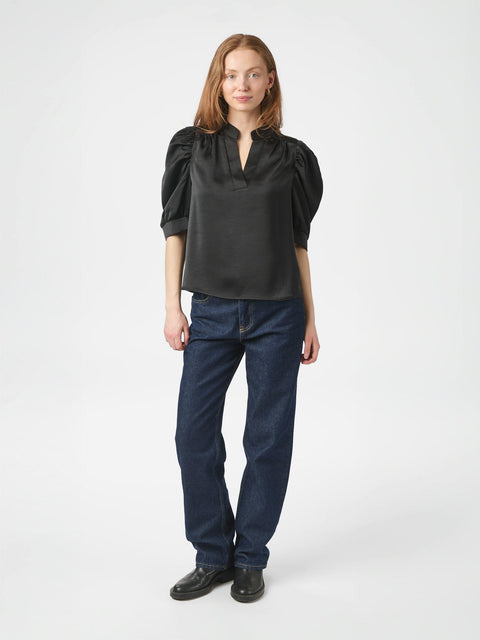 Neo noir - Roella heavy sateen - 100 Black