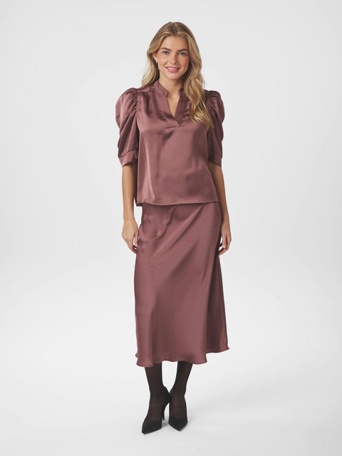 Neo noir - Roella heavy sateen - 393 Dark rose