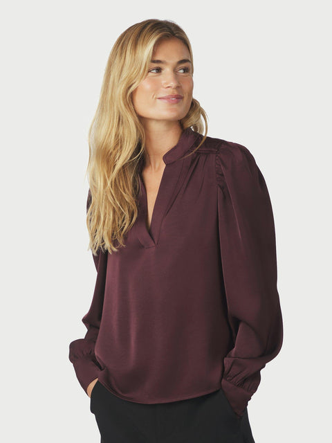 Neo noir - Blouse 163769 Rosslyn heavy - 174 Burgundy