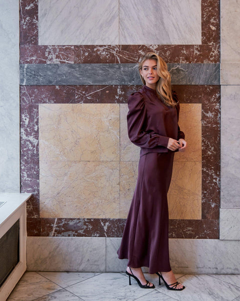 Neo noir - Blouse 163769 Rosslyn heavy - 174 Burgundy