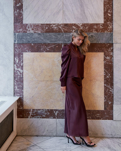 Neo noir - Blouse 163769 Rosslyn heavy - 174 Burgundy