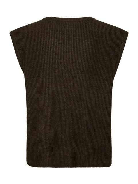 Neo noir - Everest knit vest - 210 Brown