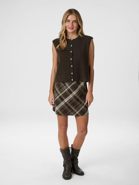 Neo noir - Everest knit vest - 210 Brown