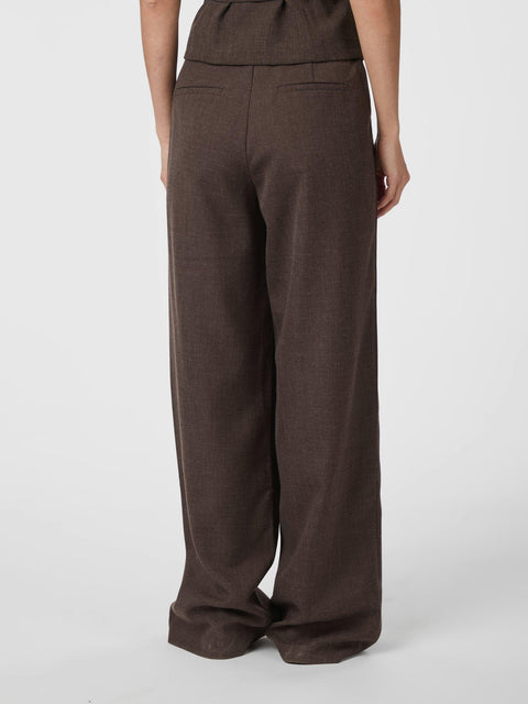 Neo noir - Emmett melange pants - 205 Brown melange