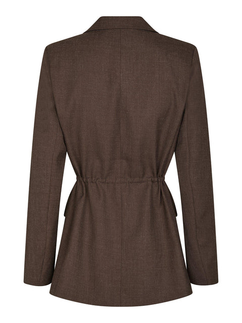 Neo noir - Jemmie melange blazer - 205 Brown melange