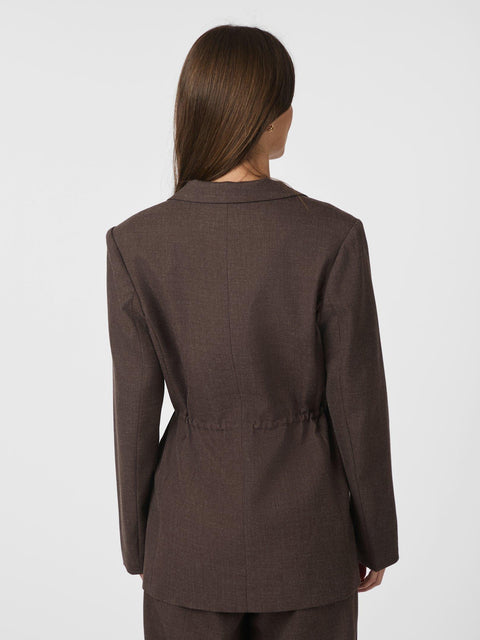 Neo noir - Jemmie melange blazer - 205 Brown melange