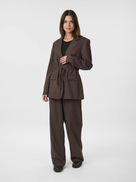 Neo noir - Jemmie melange blazer - 205 Brown melange