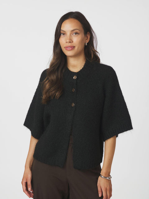 Neo noir - 165816 Benuta fluffy knit - 100 Black