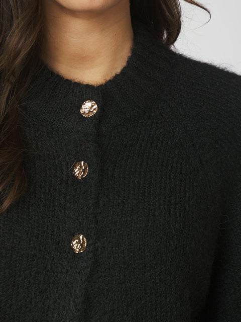 Neo noir - 165816 Benuta fluffy knit - 100 Black