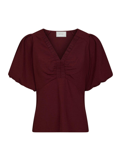 Neo noir - Irina structure blouse - 682 Wine