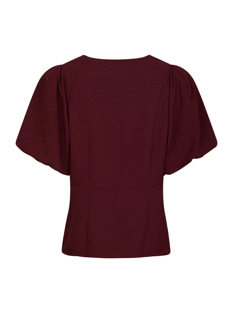 Neo noir - Irina structure blouse - 682 Wine