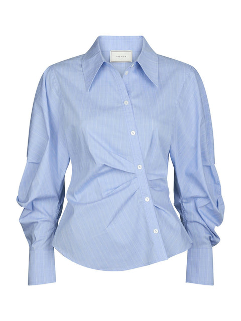 Neo noir - Neoella flannel shirt - 145 Light blue