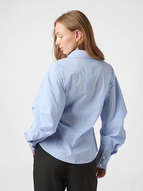 Neo noir - Neoella flannel shirt - 145 Light blue