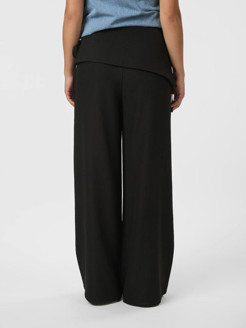 Neo noir - Deani fold pants - 100 Black