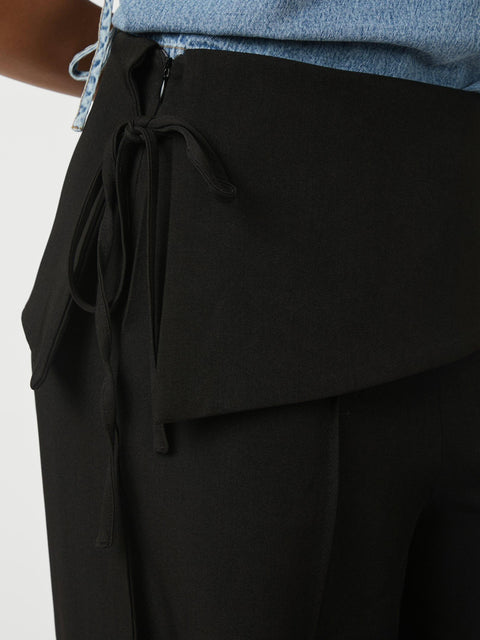 Neo noir - Deani fold pants - 100 Black