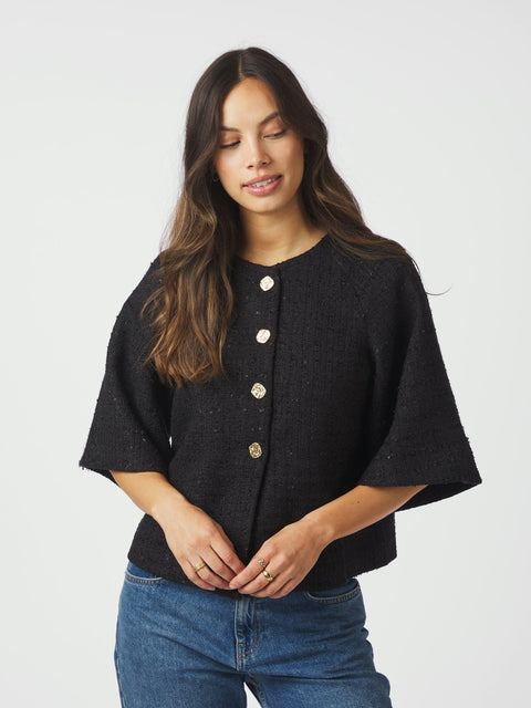 Neo noir - 166488 Rosella Boucle - 100 Black