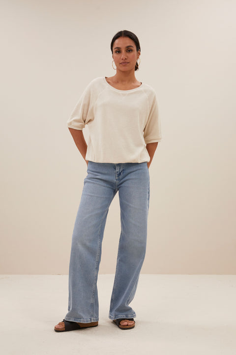 By Bar - Neva slub top 101009 - 232 Almond