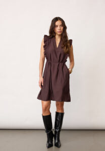 Co couture - 46099 HeraCC Frill - 154 Walnut / jurk
