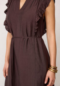Co couture - 46099 HeraCC Frill - 154 Walnut / jurk