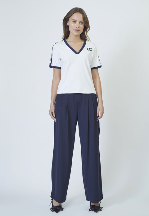 Co couture - 33161 EdgeCC Stripe v-te - 120 Navy