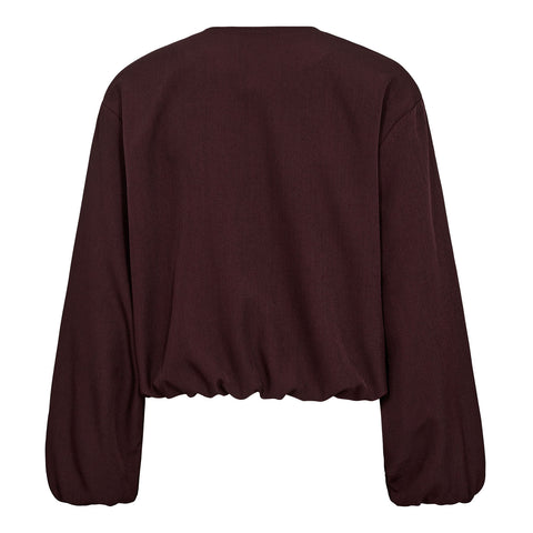Co couture - LunaCC Balloon zip jacket - Wine red
